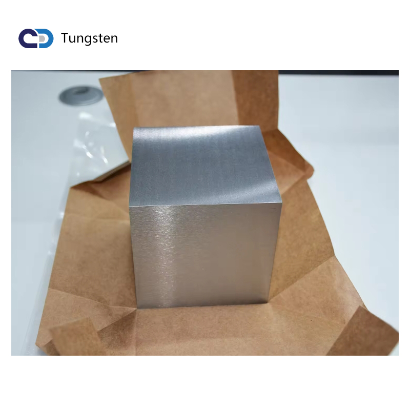 Custom Pure Tungsten Cube  High HardnessTungsten Block  Wear Resistance Tungsten Block 2.5